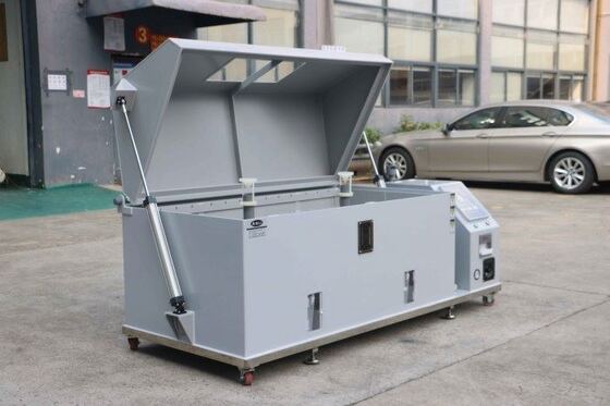 เครื่องทดสอบการกัดกร่อนด้วยละอองเกลือแบบเร่งการเสื่อมสภาพอัตโนมัติแบบหัวฉีดต่อเนื่อง Astm B117