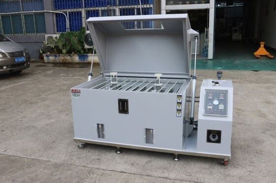 เครื่องทดสอบการกัดกร่อนด้วยละอองเกลือแบบเร่งการเสื่อมสภาพอัตโนมัติแบบหัวฉีดต่อเนื่อง Astm B117
