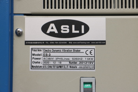 ระบบทดสอบการสั่นสะเทือน 6000N, 1.6m / S Electrodynamic Shaker
