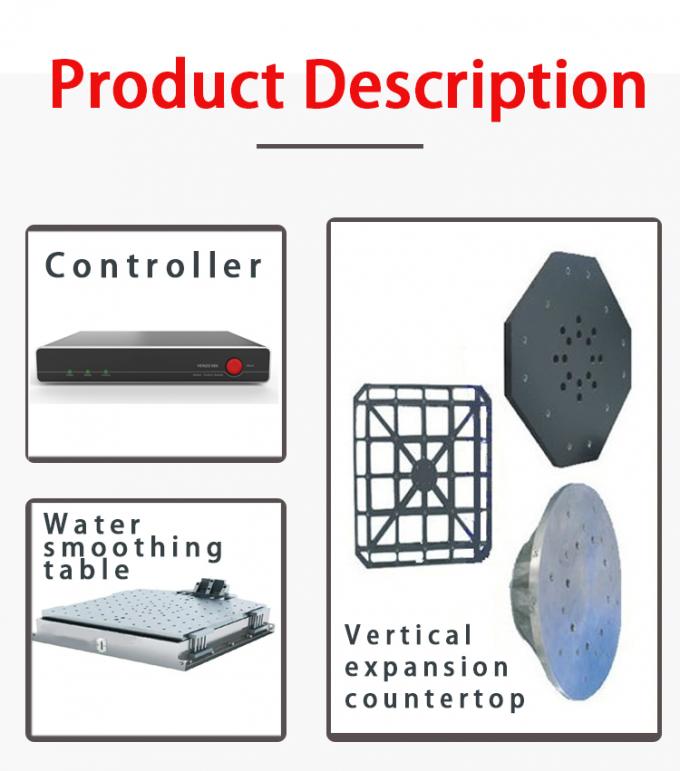 ISO 9001 300kg กำลังโหลดอุปกรณ์ทดสอบการสั่นสะเทือนของตารางสลิปไฟฟ้า 1